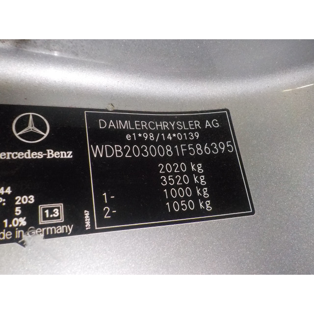 Mecanismo de elevalunas eléctrico de la ventana delantera izquierda Mercedes-Benz C (W203) (2003 - 2007) Sedan 2.2 C-220 CDI 16V (OM646.963)