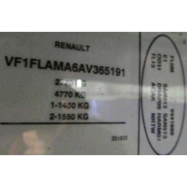 Mecanismo frontal del limpiaparabrisas Renault Trafic New (FL) (2006 - actualidad) Van 2.0 dCi 16V 90 (M9R-782)