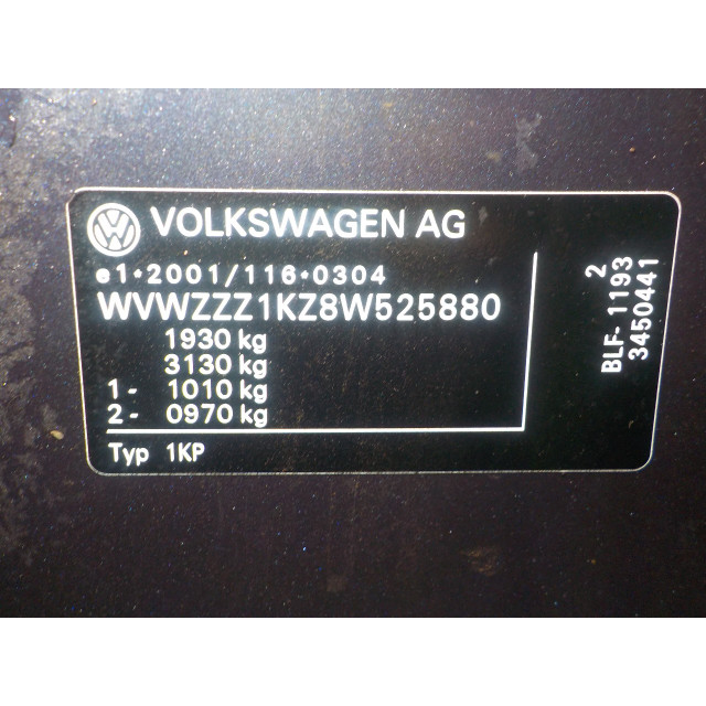 Bomba de combustible eléctrica Volkswagen Golf Plus (5M1/1KP) (2004 - 2008) MPV 1.6 FSI 16V (BLF(Euro 4))