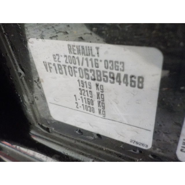 Calefactor del salpicadero Renault Laguna III (BT) (2007 - 2012) Hatchback 5-drs 2.0 16V (M4R-704(M4R-D7))