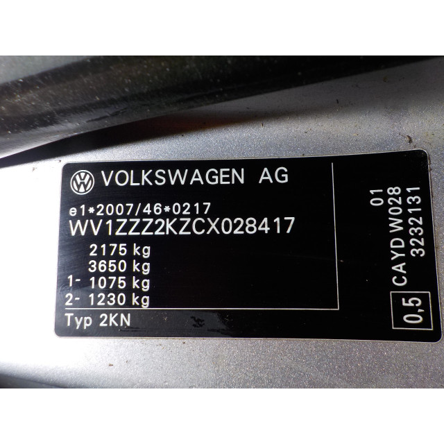 Puerta trasera derecha Volkswagen Caddy III (2KA/2KH/2CA/2CH) (2010 - 2015) Van 1.6 TDI 16V (CAYD)