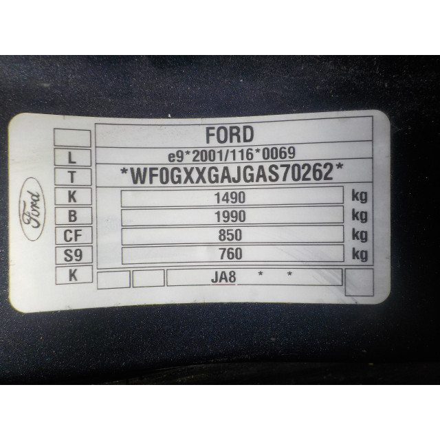 Mecanismo de elevalunas eléctrico de la ventana delantera izquierda Ford Fiesta 6 (JA8) (2008 - 2017) Hatchback 1.25 16V (STJA(Euro 5))