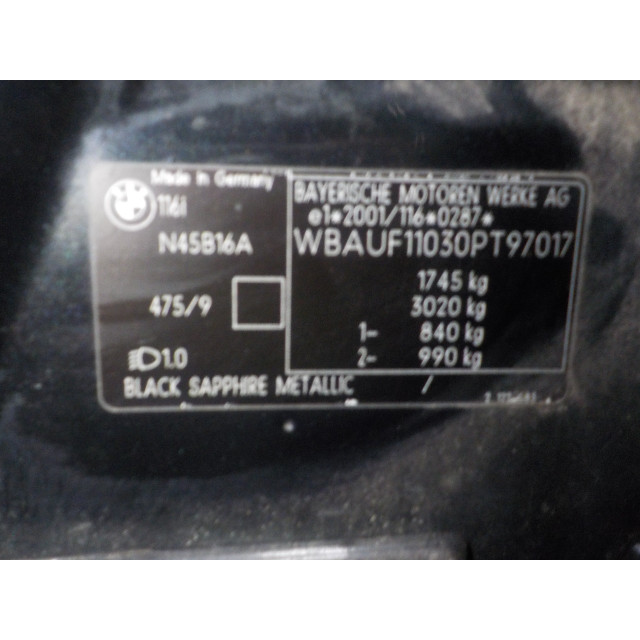 Panel de mando de elevalunas eléctrico BMW 1 serie (E87/87N) (2004 - 2011) Hatchback 5-drs 116i 1.6 16V (N45-B16A)