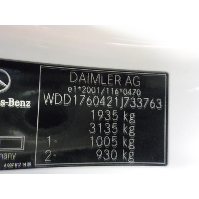 Interruptor de luz Mercedes-Benz A (W176) (2012 - 2018) Hatchback 1.6 A-180 16V (M270.910)
