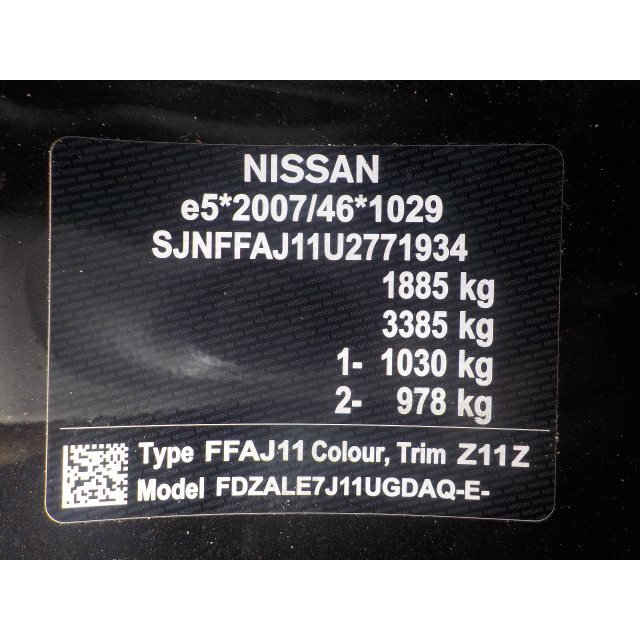 Navegación Nissan/Datsun Qashqai (J11) (2018 - actualidad) SUV 1.3 DIG-T 160 16V (HR13DDT)