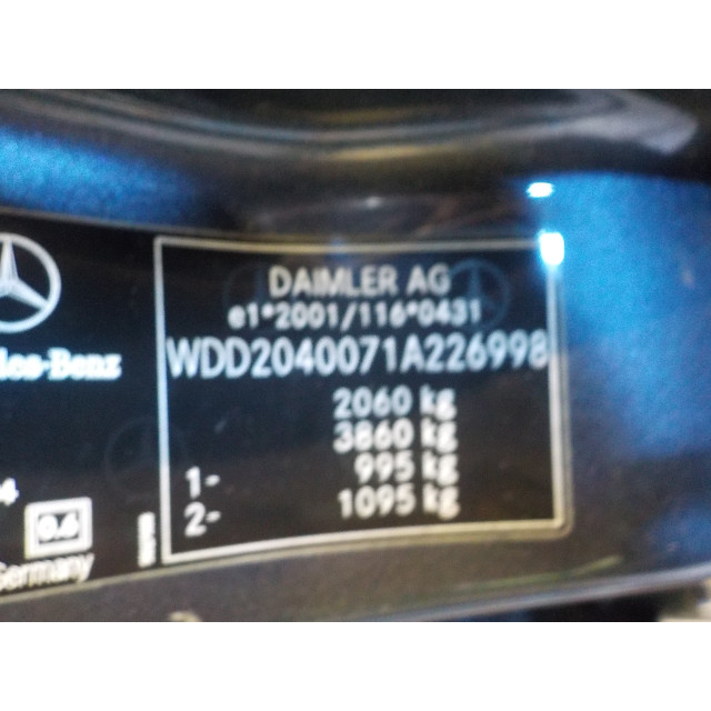 Calefactor del salpicadero Mercedes-Benz C (W204) (2007 - 2009) Sedan 2.2 C-200 CDI 16V (OM646.811)