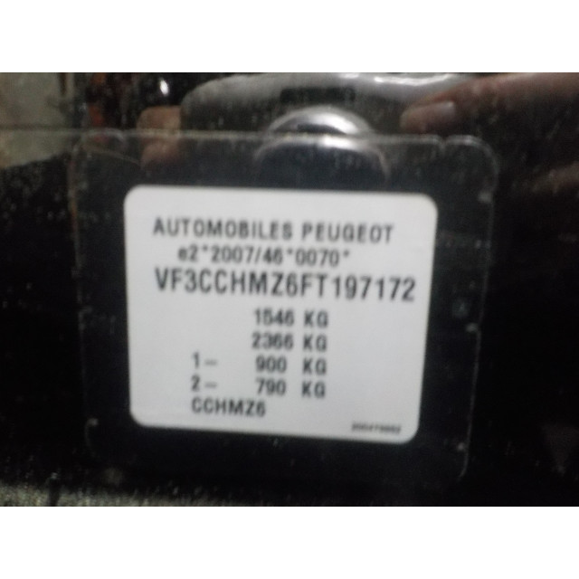 Amortiguador trasero derecho Peugeot 208 I (CA/CC/CK/CL) (2012 - 2019) Hatchback 1.2 Vti 12V PureTech 82 (EB2F(HMZ))