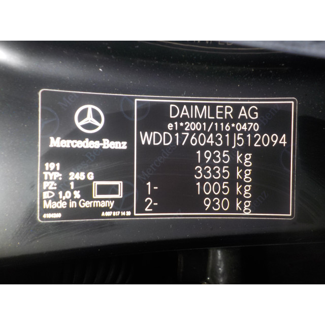 Conductos del turbo Mercedes-Benz A (W176) (2012 - 2018) Hatchback 1.6 A-200 16V (M270.910)