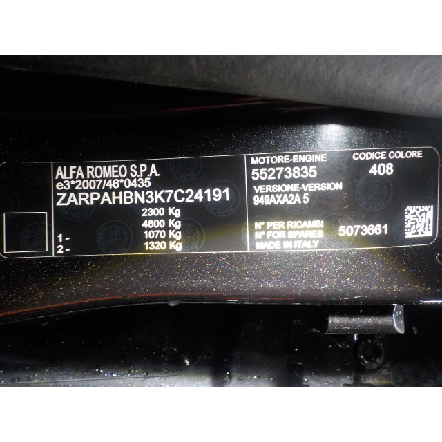 Computadora control distancia estacionamiento Alfa Romeo Stelvio (949) (2016 - actualidad) SUV 2.0 T 16V Veloce Q4 (55273835)