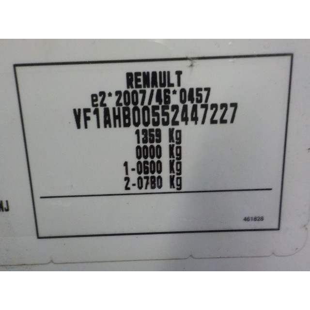 Caja de cambios manual Renault Twingo III (AH) (2014 - actualidad) Hatchback 5-drs 1.0 SCe 70 12V (H4D-400(H4D-A4))