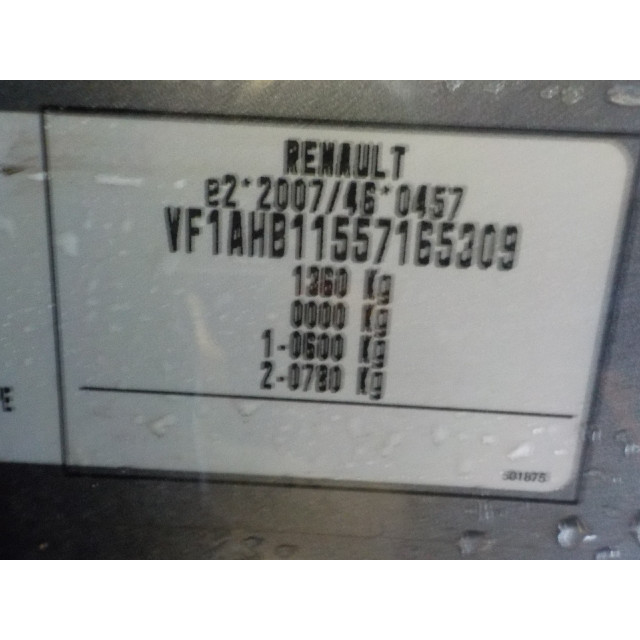 Control de crucero automático Renault Twingo III (AH) (2014 - actualidad) Hatchback 5-drs 1.0 SCe 70 12V (H4D-400(H4D-A4))