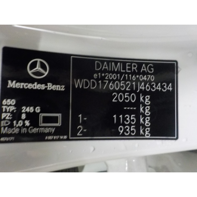 Conducto del aire acondicionado Mercedes-Benz A (W176) (2015 - 2018) A-Klasse AMG (W176) Hatchback 2.0 A-45 AMG Turbo 16V 4-Matic (M133.980)