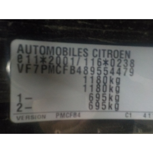 Caja de cambios manual Citroën C1 (2005 - 2014) Hatchback 1.0 12V (1KR-FE(CFB))