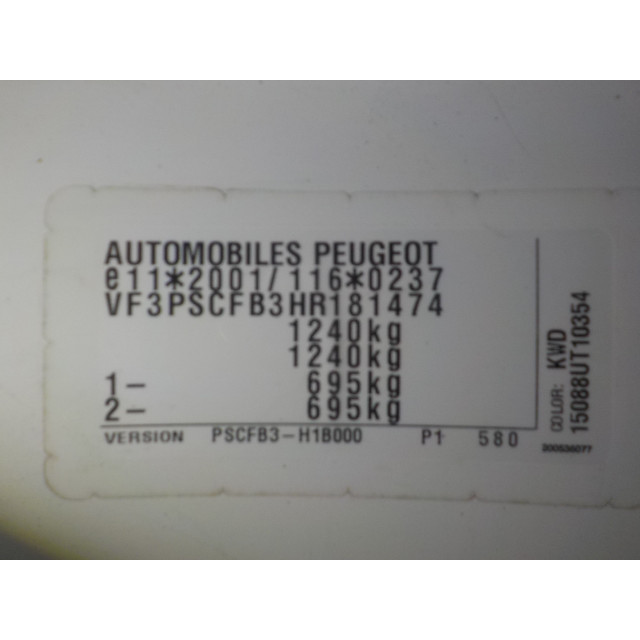 Ordenador de gestión del motor Peugeot 108 (2014 - actualidad) Hatchback 1.0 12V (1KRFE(CFB))