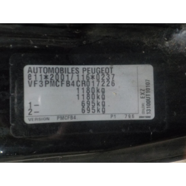 Válvula del depósito de combustible Peugeot 107 (2005 - 2014) Hatchback 1.0 12V (384F(1KR))