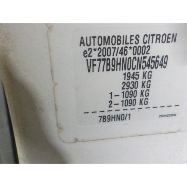 Calefactor del salpicadero Citroën Berlingo (2010 - 2018) Van 1.6 Hdi, BlueHDI 75 (DV6FE(BHW))