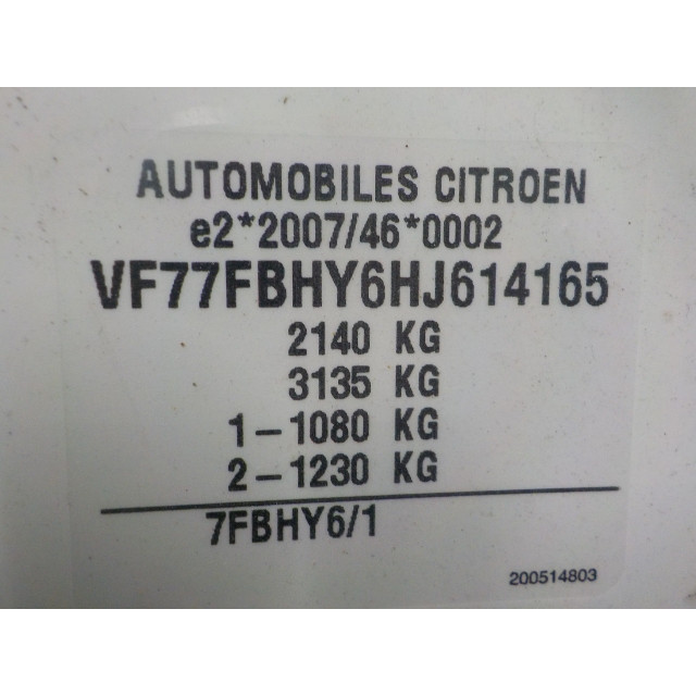Bomba de dirección asistida eléctrica Citroën Berlingo (2014 - actualidad) Van 1.6 BlueHDI 100 (DV6FC(BHZ))