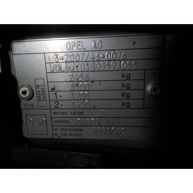 Amortiguador trasero derecho Opel Combo (2012 - 2018) Van 1.6 CDTI 16V (A16FDH(Euro 5))